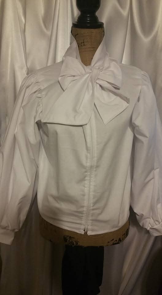 Puff sleeve zip